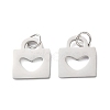 304 Stainless Steel Pendants STAS-E530-01P-1