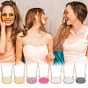 7Pcs 7 Colors Alloy & Resin Pendant Necklaces for Women NJEW-GA0001-17-5