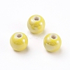 Glazed Porcelain Beads PORC-D001-8mm-16-2