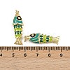 Brass Enamel Pendants KK-L241-23G-4