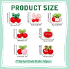 70Pcs 7 Colors Opaque Resin Cabochons RESI-WR0001-18-2