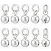 10Pcs Sterling Silver Pendants STER-BC0001-98-1