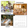 Globleland 48Pcs 2 Style  Transparent Plastic Anti-slip Tablecloth Clips AJEW-GL0002-15-6