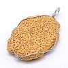Nuggets Synthetic Lava Rock Big Pendants G-L155-08A-2