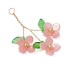 Plastic with Acrylic & Copper Wire Pendants PALLOY-JF03601-05-3