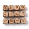 Natural Wood Constellation Beads WOOD-M002-10-2