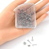 40Pcs 4 Size 304 Stainless Steel Stud Earring Findings STAS-YW0001-56-4