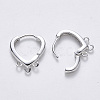 Brass Huggie Hoop Earring Findings X-KK-T049-16P-NF-2