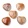 Natural Red Striped Agate/Banded Agate Palm Stones G-B043-02-1