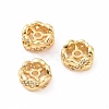 Brass Micro Pave Cubic Zirconia Spacer Beads KK-A181-VF430-2-2