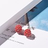 TOHO Japanese Seed Beads Dangle Stud Earrings EJEW-JE04762-01-2