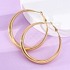304 Stainless Steel Hoop Earrings EJEW-Z093-01G-02-2