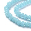 Faceted Rondelle Glass Beads Strands GLAA-I033-3mm-M-3