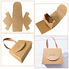 Foldable Kraft Paper Candy Gift Box CON-WH0094-24A-5