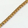Electroplate Non-magnetic Synthetic Hematite Beads Strands X-G-J163-3x3mm-04-3