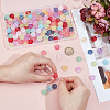 180Pcs 12 Colors  Transparent Glass Beads DGLA-ME0001-01-3