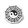 Eight-Diagram Tactics with Yin Yang Alloy Brooch Pin JEWB-K008-02P-1