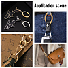 Brass Twister Clasps KK-FH0001-36-6