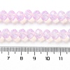 Baking Paint Transparent Glass Beads Strands DGLA-A034-J8MM-D09-4