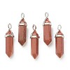 Synthetic Goldstone Pointed Pendants G-M378-01P-A33-1