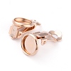 304 Stainless Steel Clip-on Earring Setting STAS-L244-50C-RG-4