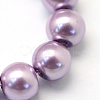 Baking Paint Pearlized Glass Pearl Round Bead Strands HY-Q330-8mm-44-2