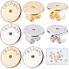 20Pcs 2 Colors Brass Ear Nuts KK-SC0003-12-1