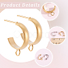 16Pcs 304 Stainless Steel Stud Earring Findings STAS-BBC0010-20D-6