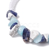 Adjustable Natural Gemstone Braided Bracelets for Women BJEW-JB10995-02-3