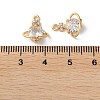 Rack Plating Brass Cubic Zirconia Beads KK-M264-11G-3