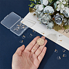 24Pcs 2 Colors Resin with Stainless Steel Clip-on Earring Findings FIND-PH0026-55-3