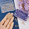 16Pcs Brass Micro Pave Clear Cubic Zirconia Pendants KK-SC0005-22-3