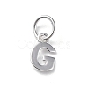 925 Sterling Silver Letter Charms LS-STER-C012-01S-G-1