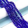 Electroplate Glass Beads Strands EGLA-A034-T8mm-L16-4