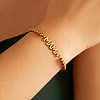 Mother's Day 304 Stainless Steel Link Bracelets WG01C4C-02-2