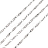 Tarnish Resistant 304 Stainless Steel Bar Link Chains CHS-K001-76-1
