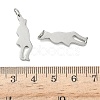 304 Stainless Steel Pendants STAS-P423-03P-3