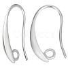 20 Pairs Brass Earring Hooks KK-BBC0016-18-1