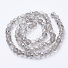 Electroplated Glass Beads Strands X-EGLA-Q092-10mm-A05-2
