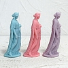 3D Buddhist Woman DIY Food Grade Silicone Statue Candle Molds PW-WG89310-01-5