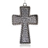 Tibetan Style Alloy Cross Big Pendant Cabochon Settings PALLOY-J471-08AS-1