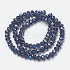 Electroplate Glass Beads Strands EGLA-A034-T6mm-I08-2