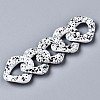 Spray Painted CCB Plastic Linking Rings CCB-Q091-019A-4