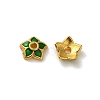 Alloy Enamel Beads Caps FIND-G074-02G-1