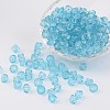 Faceted Bicone Transparent Acrylic Beads LS-DBB6mm-87-1