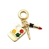 Brass European Dangle Charms KK-A268-35G-1