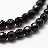 Natural Dyed & Heated Black Onyx Beads Strands G-D840-22-4mm-3