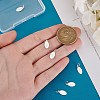 6Pcs 925 Sterling Silver Oval Charms STER-PH0002-48-3