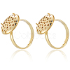 Brass Adjustable Ring Findings KK-BBC0018-54A-6