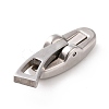 304 Stainless Steel Cufflinks Findings STAS-B029-01-2